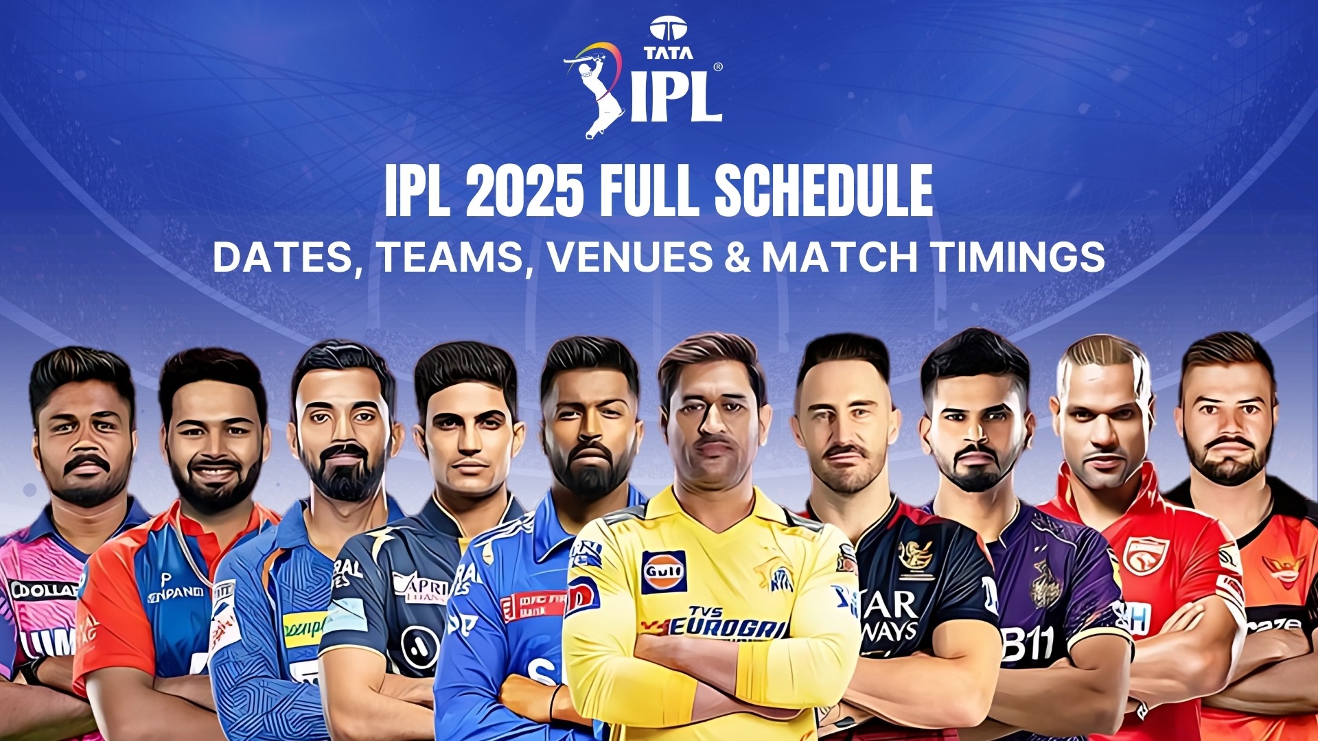 Laser 247 IPL 2025 Points Table & All Teams List with Player Details