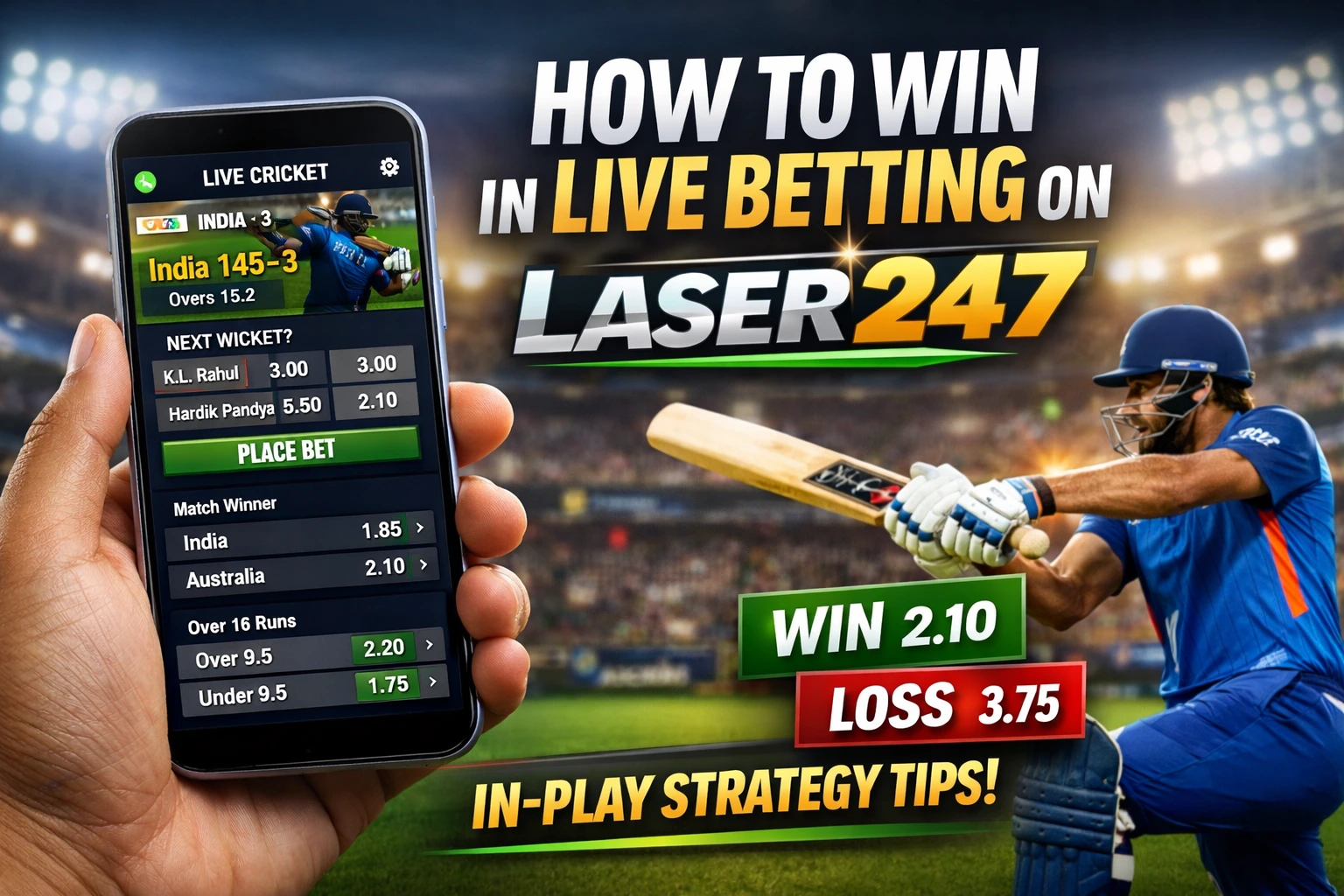How to Win in Live Betting on Laser247 (In-Play Strategy Tips)